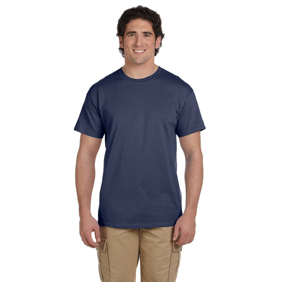 Fruit of the Loom mens 5 oz 100% Heavy cotton HD T-Shirt(3931)-DENIM-2