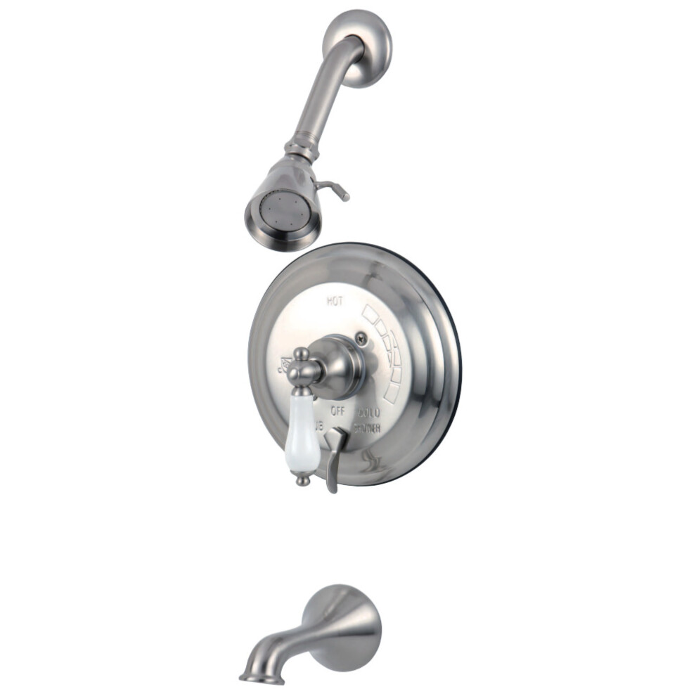 Kingston Brass Kb36380pl Restoration Tub & Shower Faucet Brushed Nick 663370035777