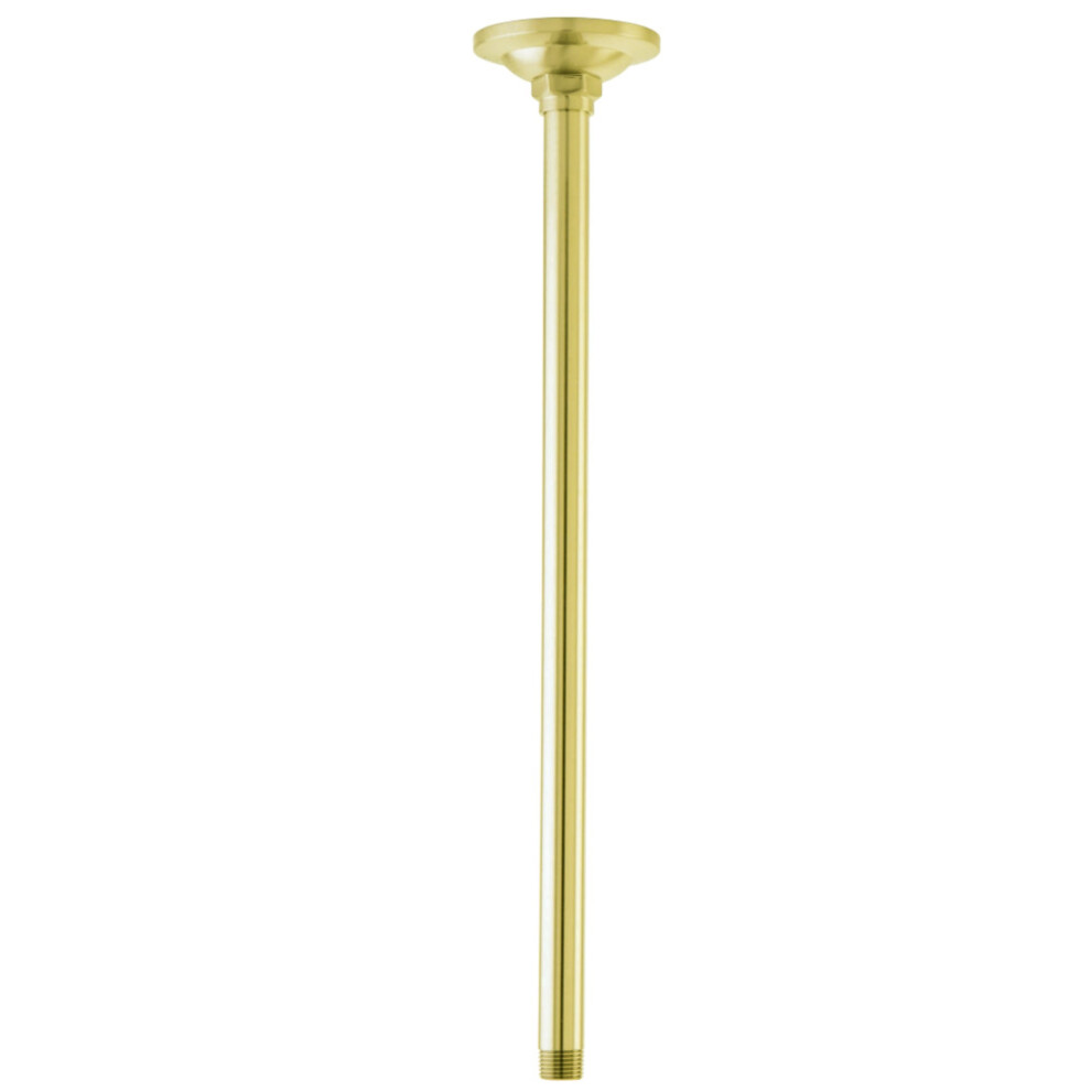 Kingston Brass K217A2 Trimscape 17"""" Raindrop Shower Arm  Polished Bra-image-OPC-PFKMH7F-NEW