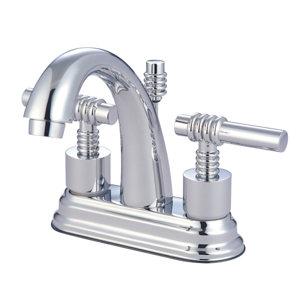 Photos - Tap Kingston Brass KS8611ML 4 in. Centerset Bathroom Faucet Polished Chro