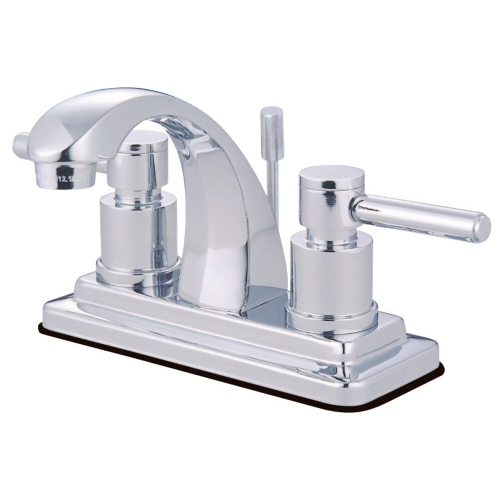 Kingston Brass KS4641DL 4 Zoll Centerset Badezimmer Wasserhahn Poliert Chrom-image