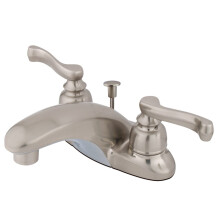 Torneira de Casa de Banho Kingston Brass GKB8628FL 4 in. Brushed Nickel