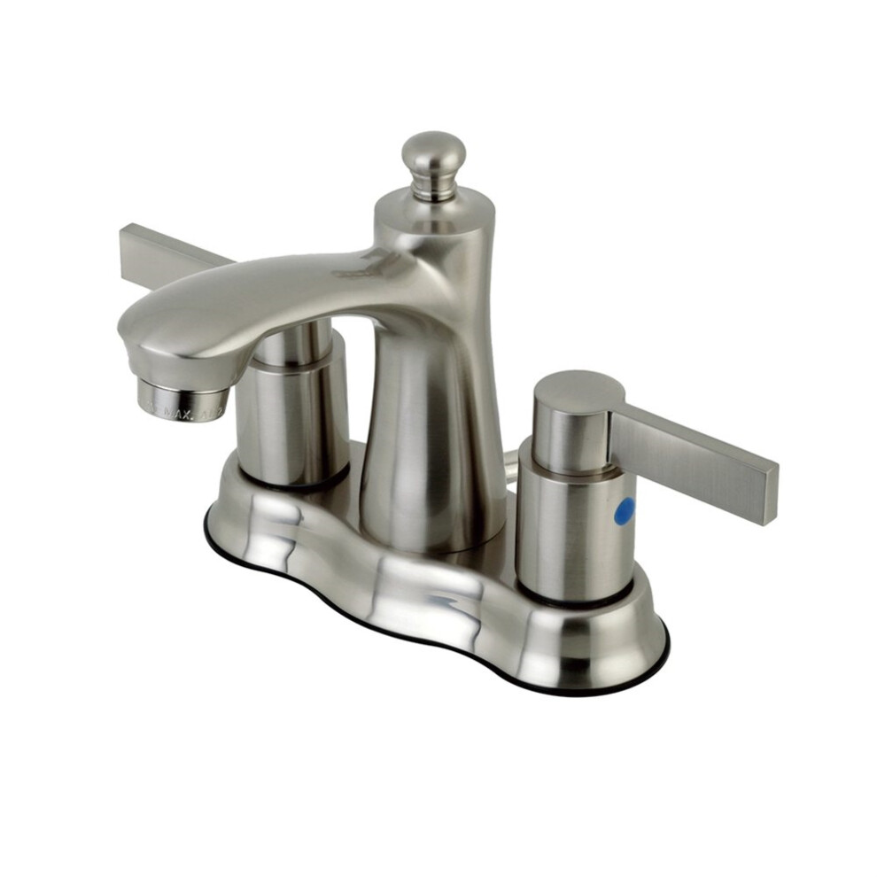 Photos - Tap Kingston Brass FB7618NDL 4 in. Centerset Bathroom Faucet Brushed Nick B073WLLHV9