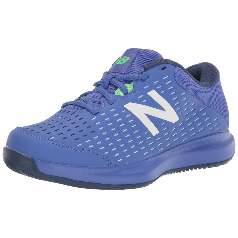 New Balance mens 696 V4 Hard court Tennis Shoe  Victory BlueWhite  55