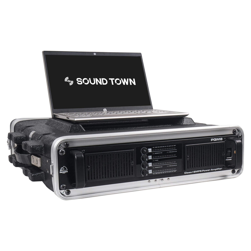 Sound Town Lightweight 4U PA DJ Rack/Road Case with ABS Construction