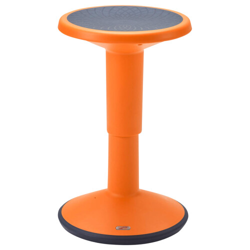 ECR4Kids SitWell Tabouret Instable, Hauteur Ajustable, Siège Actif, Orange