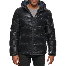 Tommy Hilfiger Doudoune classique capuche pour homme (standard et grand et grand) noir 2X-Large Tall
