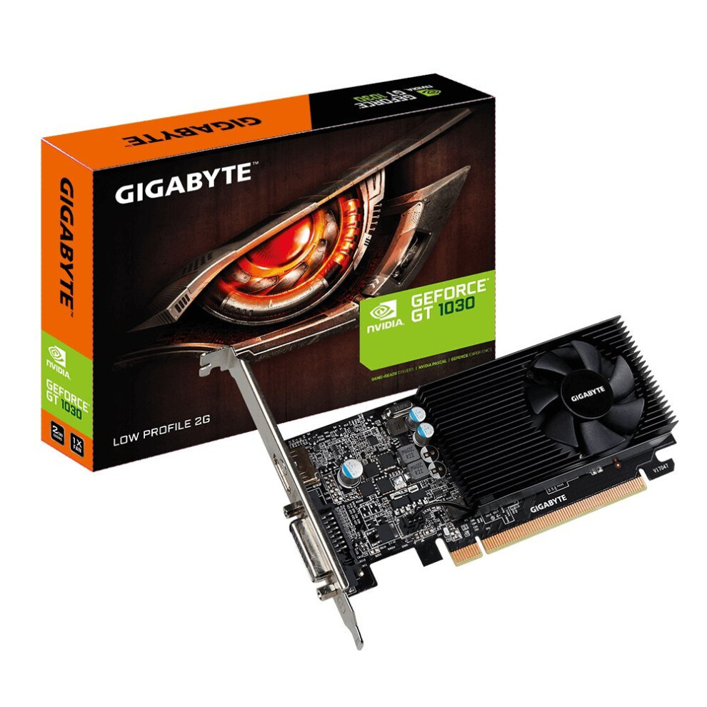 gigabyte geForce gT 1030 Low Profile D4 2gB graphics card gV-N1030D4-2