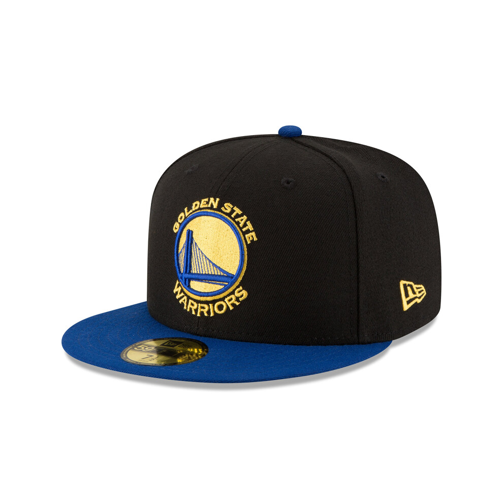 NBA Golden State Warriors Men's 2-Tone 59FIFTY Fitted Cap   Black   7