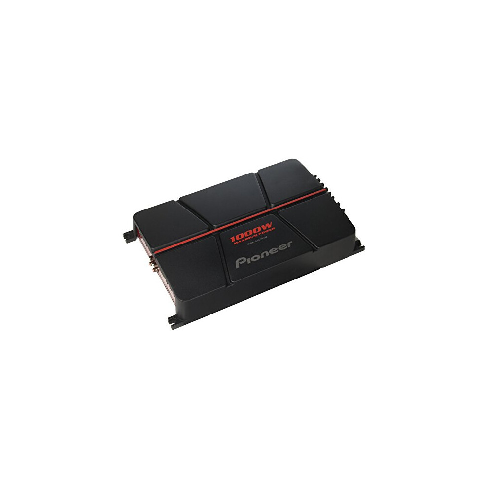 Pioneer GM-A6704 4-Channel Bridgeable Amplifier with Bass Boost Black/