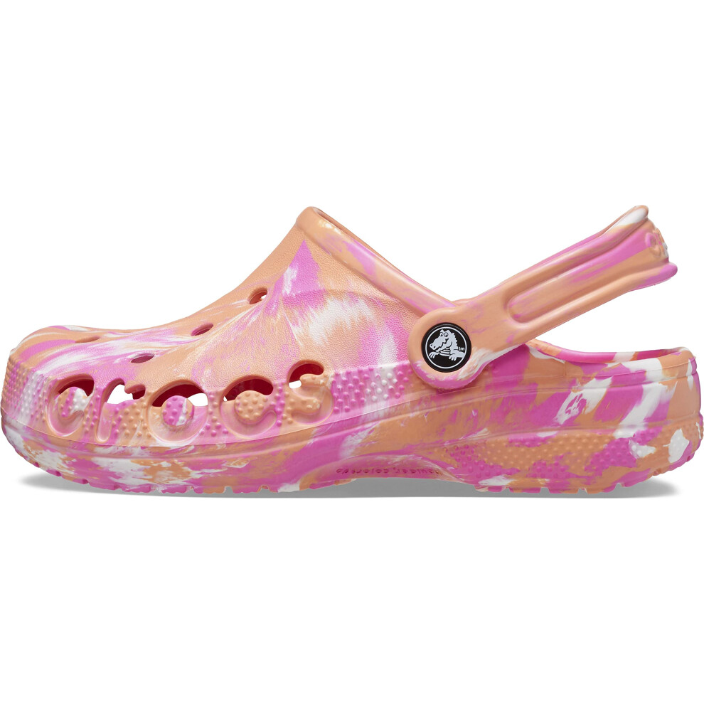 crocs Unisex Mens and Womens Baya graphic clog PapayaMulti 12 Women10