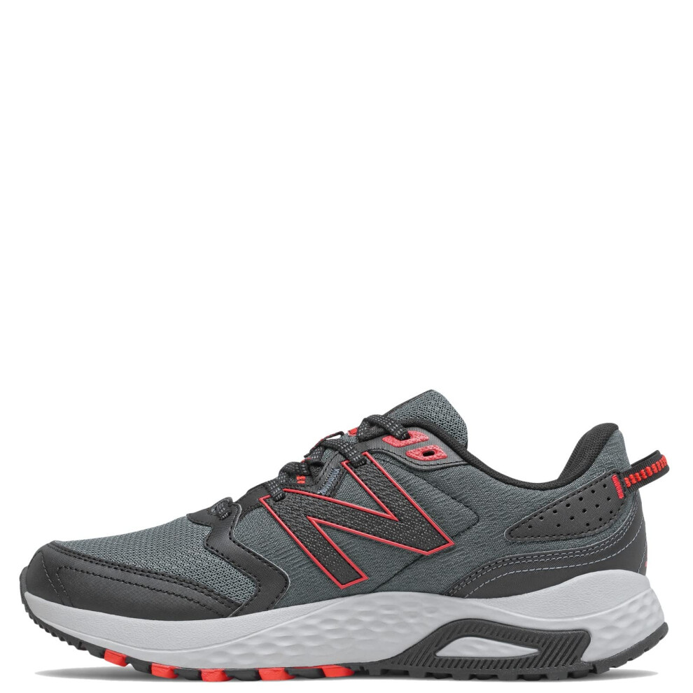 New Balance Men's 410 V7 Running Shoe  Ocean Grey/Black/Velocity Red