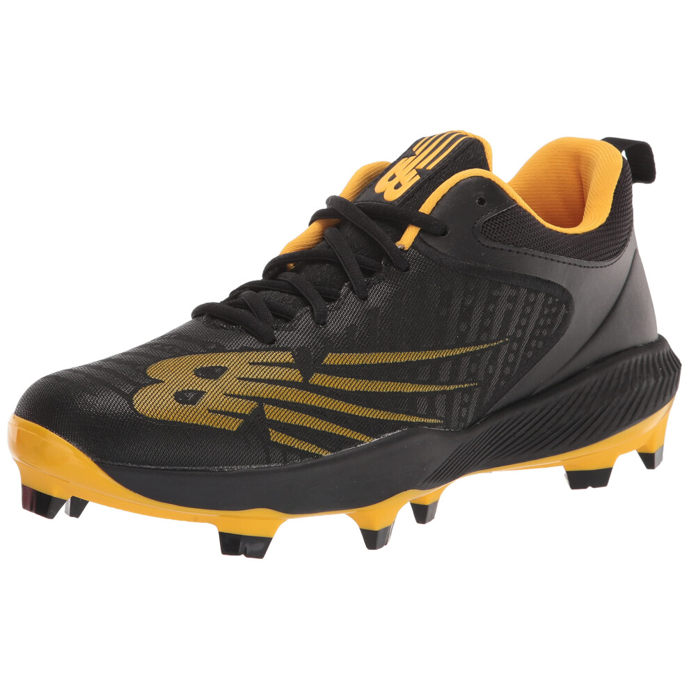 New Balance Men's FuelCell 4040 V6 Molded Baseball Shoe  Black/Yellow