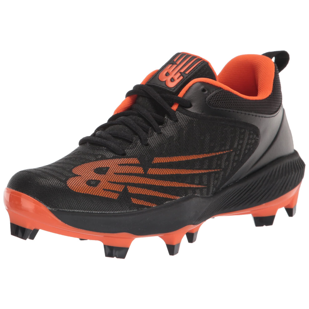 New Balance Men's FuelCell 4040 V6 Molded Baseball Shoe  Black/Orange