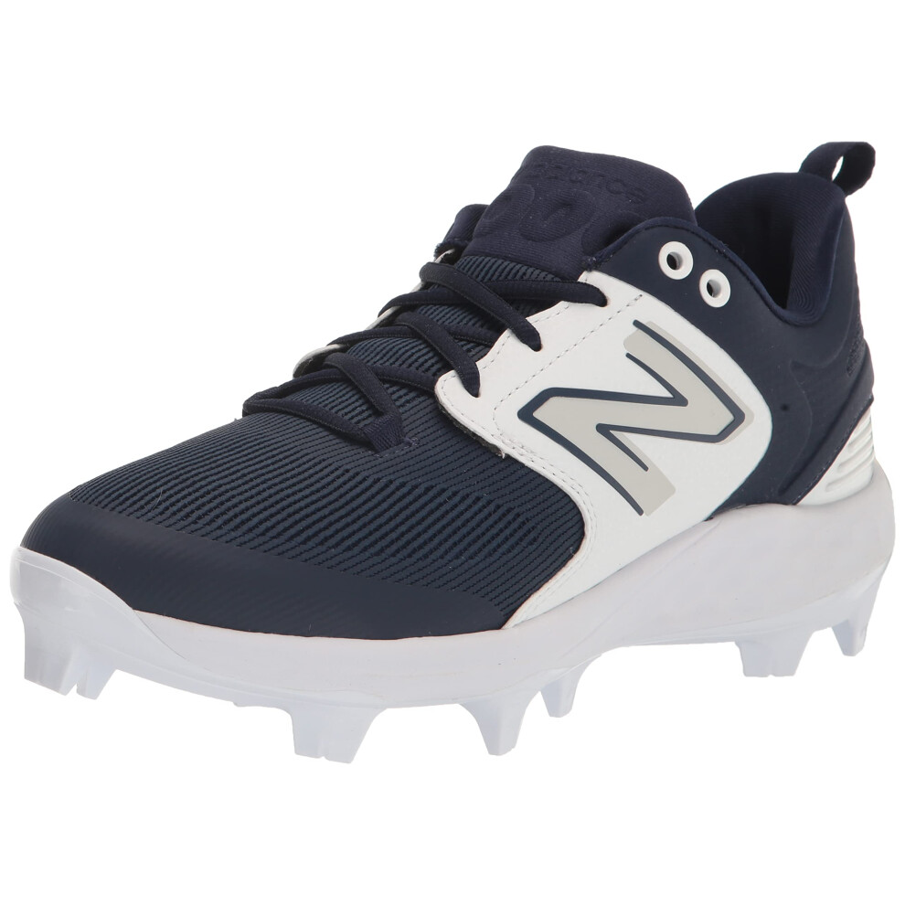 New Balance Men's Fresh Foam 3000 V6 Molded Baseball Shoe  Navy/White