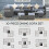 Outsunny Outsunny 10 Pieces Rattan Sofa Set Table Stool Cushion Conservatory Wicker 4
