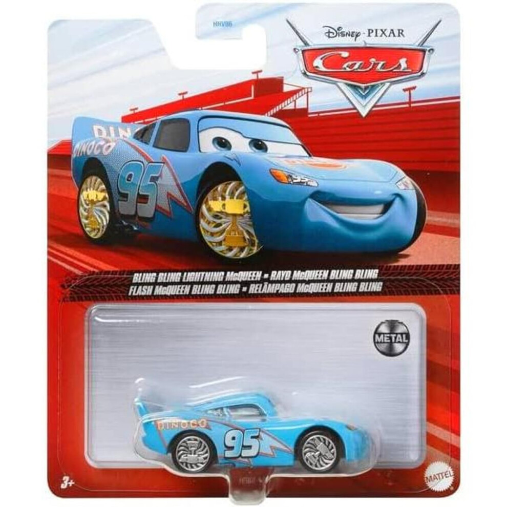 Disney Pixar Cars Bling Bling Lightning McQueen - Metal Series 1:55 Sc