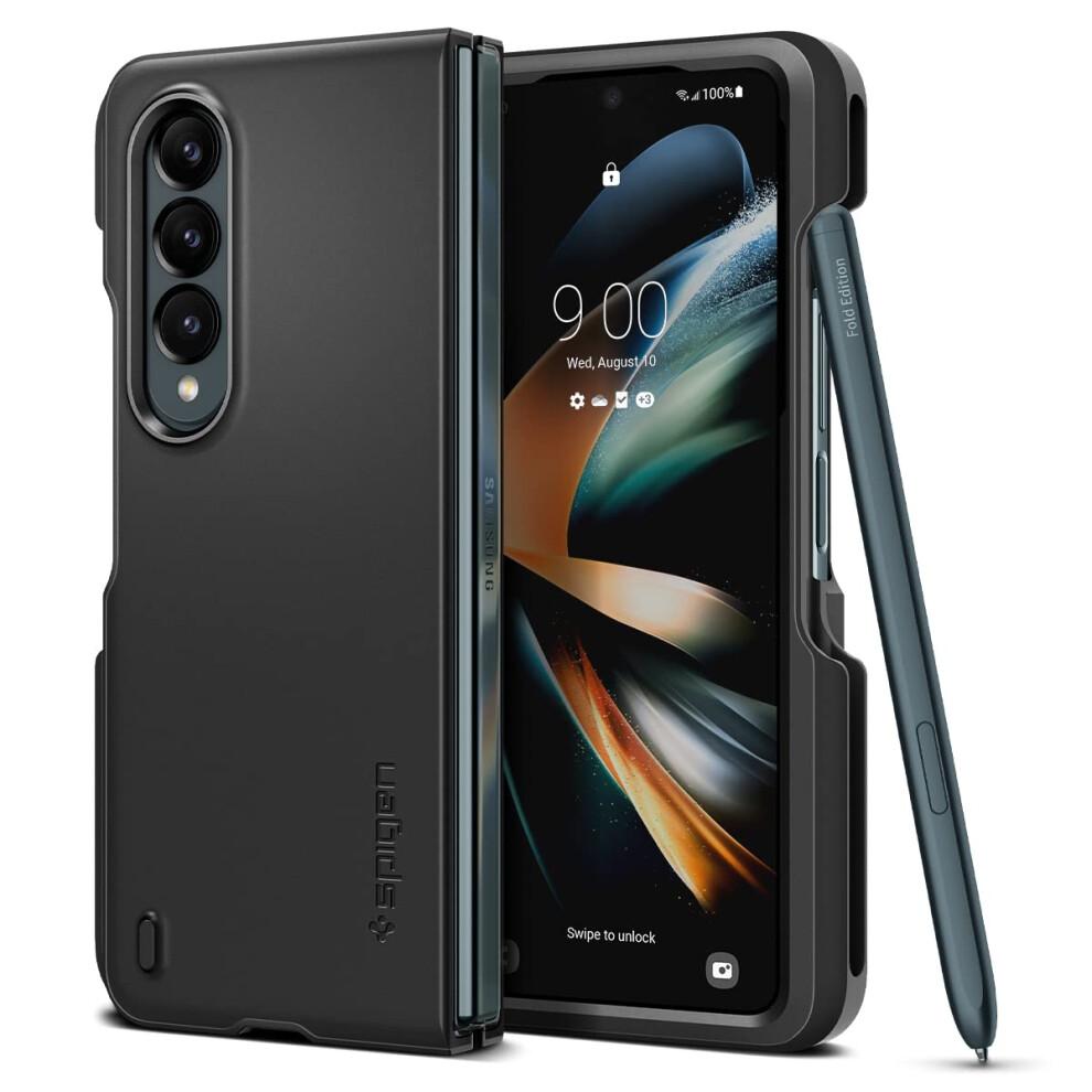 Spigen Thin Fit P Case Compatible with Samsung Galaxy Z Fold 4 5G - Bl