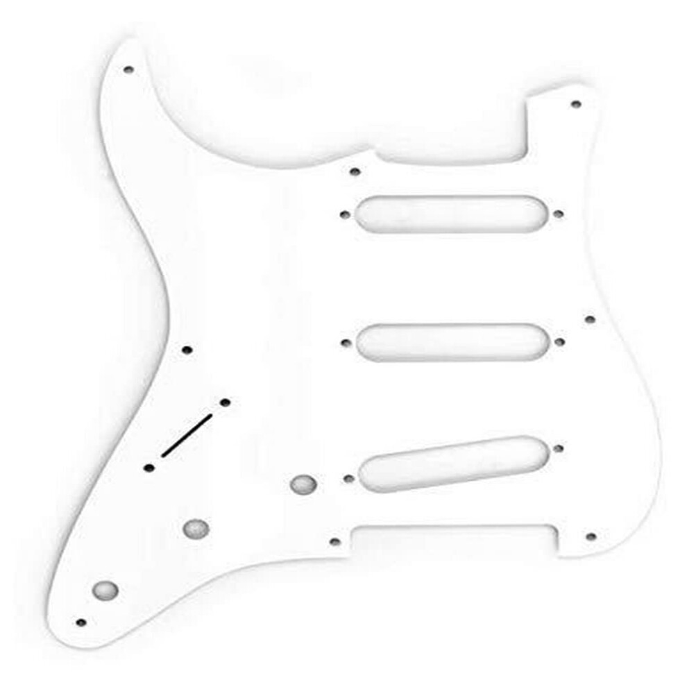 Fender Vintage-Style Pickguard  '57 Stratocaster LH  8-Hole - White 3-