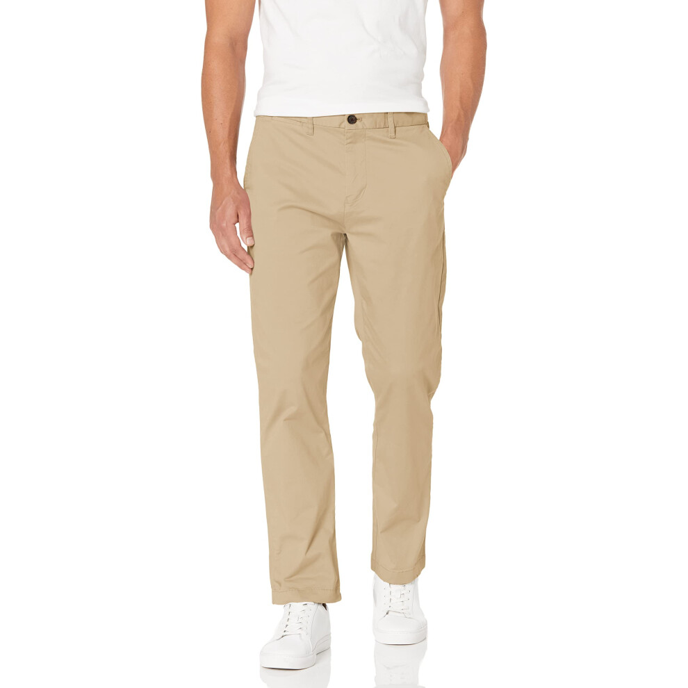 Tommy Hilfiger Men's Stretch Chino Pants in Custom Fit  Mallet  40W x