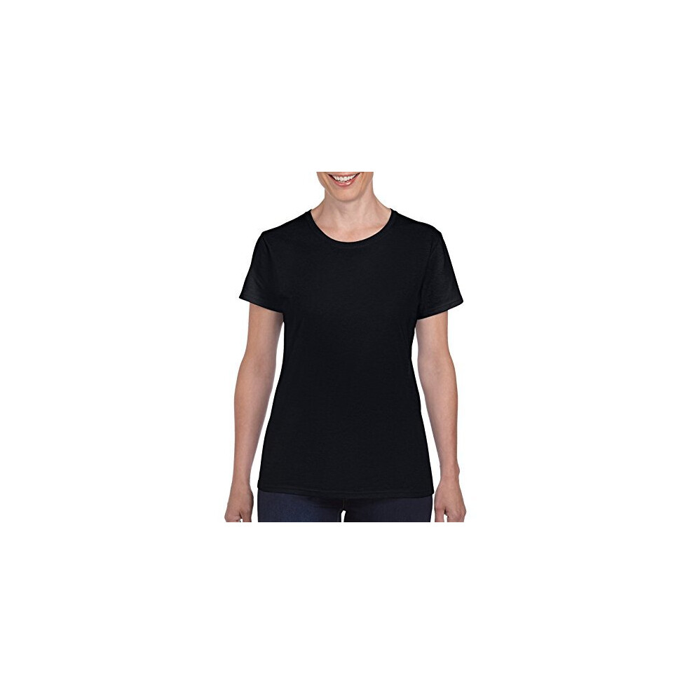 gildan womens Heavy cotton Adult T-shirt  2-pack T Shirt  Black  Small