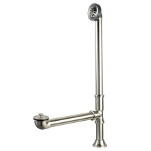 Kingston Brass CC2088 Clawfoot Vasca Scarico & Scarico Troppopieno Spazzolato Nic