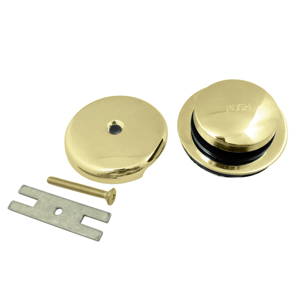 Kingston Brass DTT5302A2 Easy Touch Toe-Tap Tub Drain Kit  Polished Br
