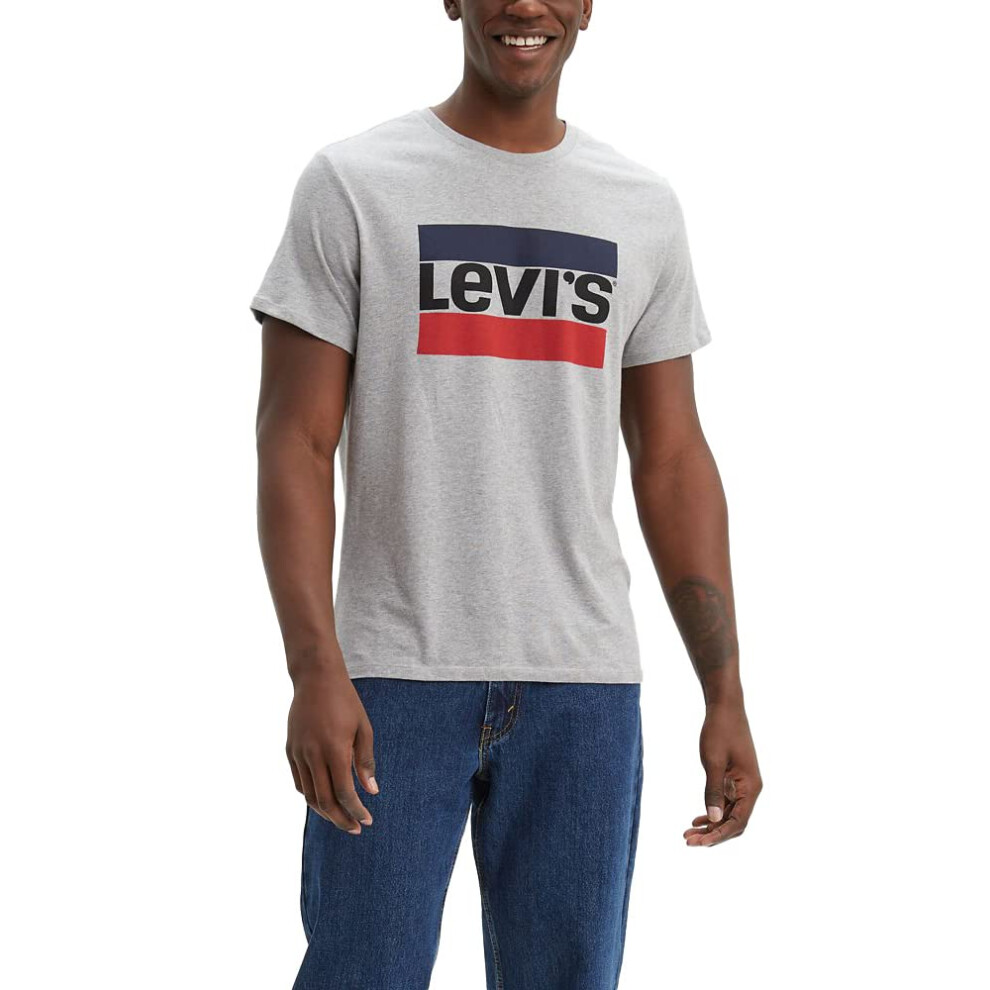 Levi's Men's Graphic Tees  (New) 84 Sportswear Logo Grey Midtone  X-Sm