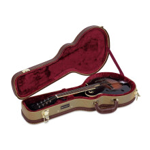 Crossrock Hartschalenkoffer f  r F-Style Mandoline in Vinyl Tweed (CRW620MFTW)