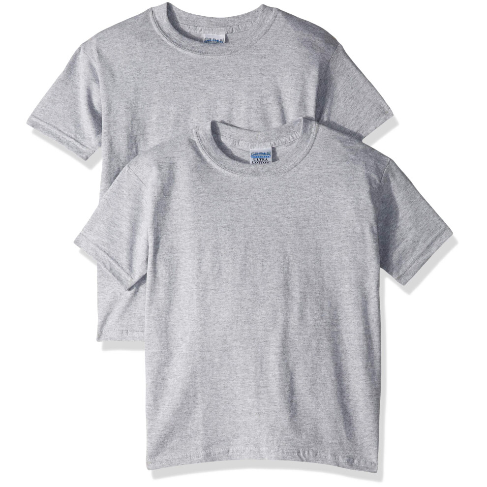 gildan Youth Ultra cotton T-Shirt  Style g2000B  2-Pack  Sport grey  S