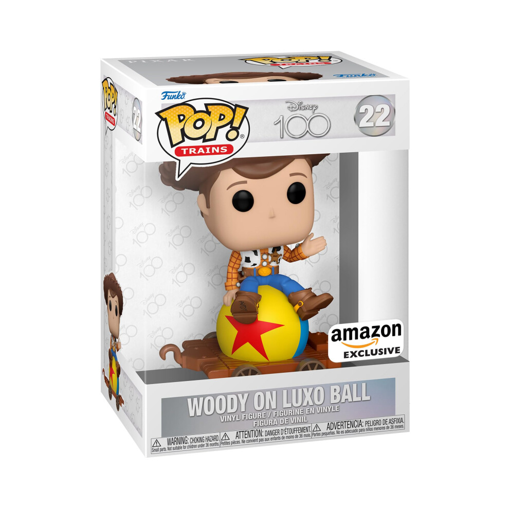 Funko Pop! Train: Disney 100 - Woody on Luxo Ball  Woody  Amazon Exclu