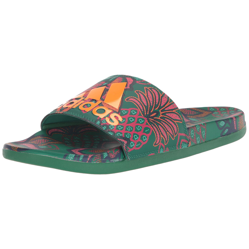 adidas Adilette comfort Sandals Bold greenSignal OrangeVivid Berry 7 B