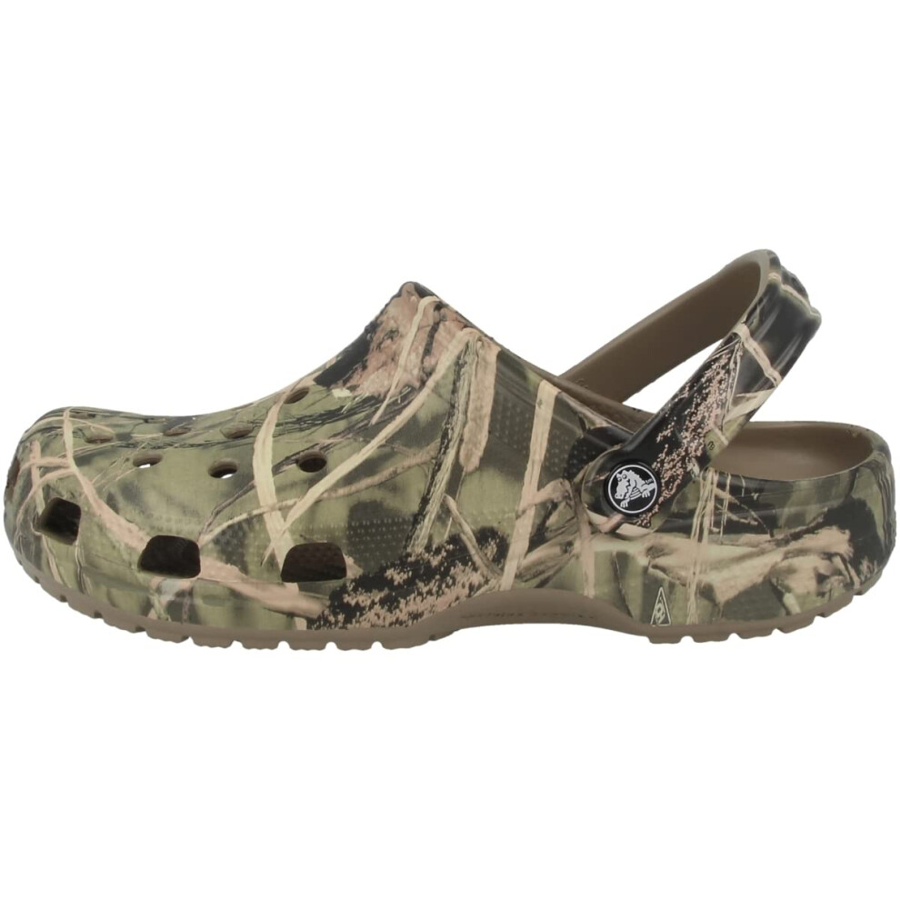 Crocs Unisex-Adult Classic Realtree Clog  Camo Shoes  Khaki  7 Men/9 W