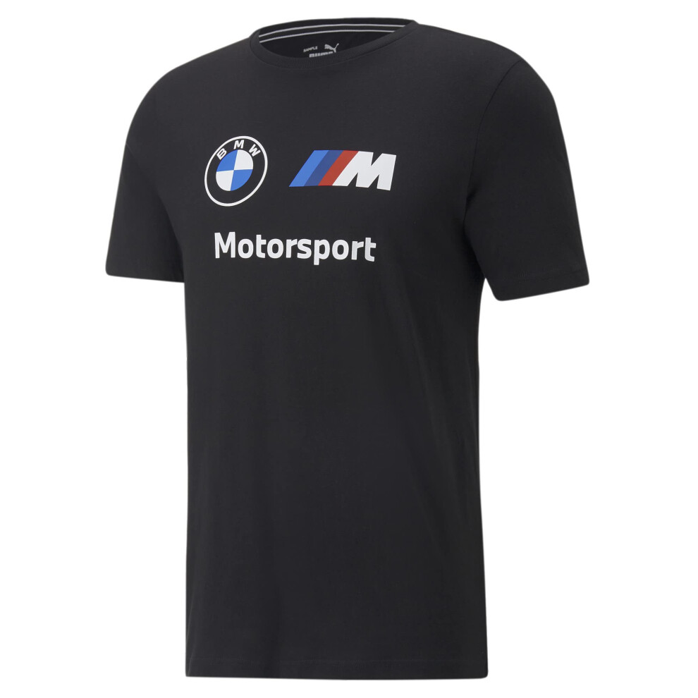 PUMA Men's Standard BMW M Motorsport Essentials Logo Tee  Black 1.0  S