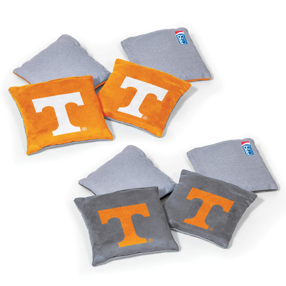 Wild Sports NCAA Tennessee Volunteers 8pk Dual Sided Bean Bags  Team C