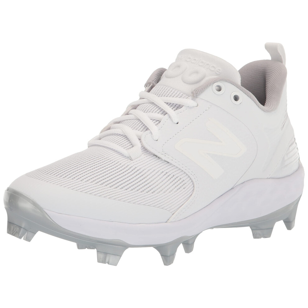 New Balance Men's Fresh Foam 3000 V6 Molded Baseball Shoe  Pearl/White