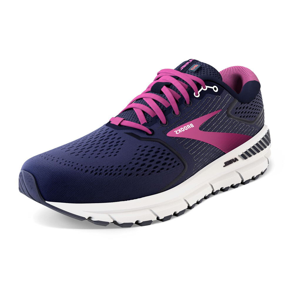 Brooks Women's Ariel '20 Running Shoe - Peacoat/Vivid Viola/White - 6