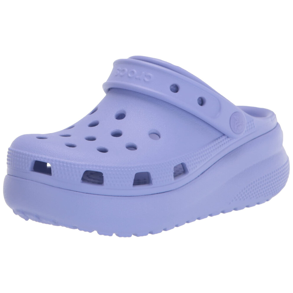 Crocs Unisex-Child Classic Cutie Platform Clogs  Digital Violet  4 Big