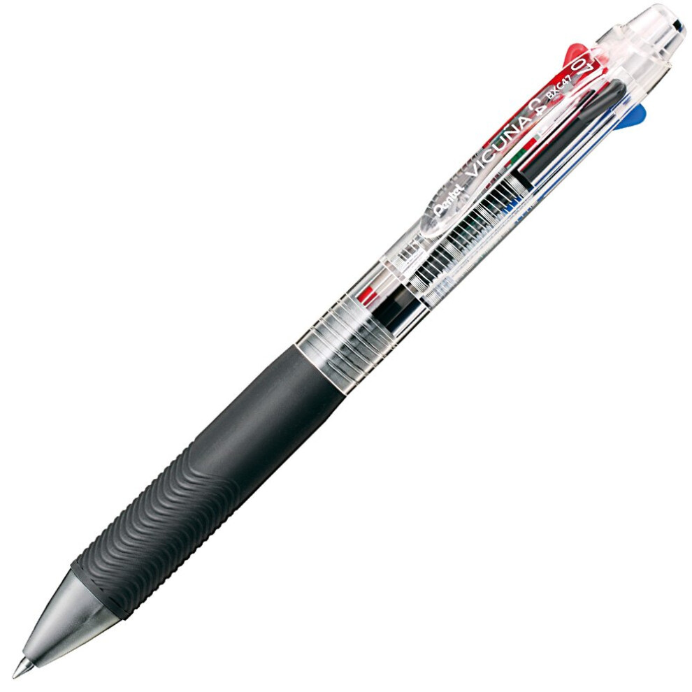 Pentel Ballpoint Pen Vicuna  Fine  Black  Red  Blue  Green  Clear (BXC