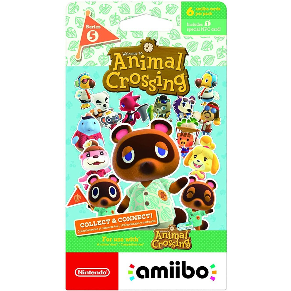 Nintendo Animal Crossing amiibo cards 6-pack - Series 5 - Nintendo Swi