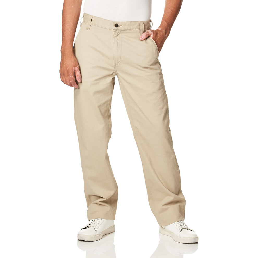 carhartt Mens Relaxed Fit Twill 5-Pocket Work Pant  Field Khaki  32W x