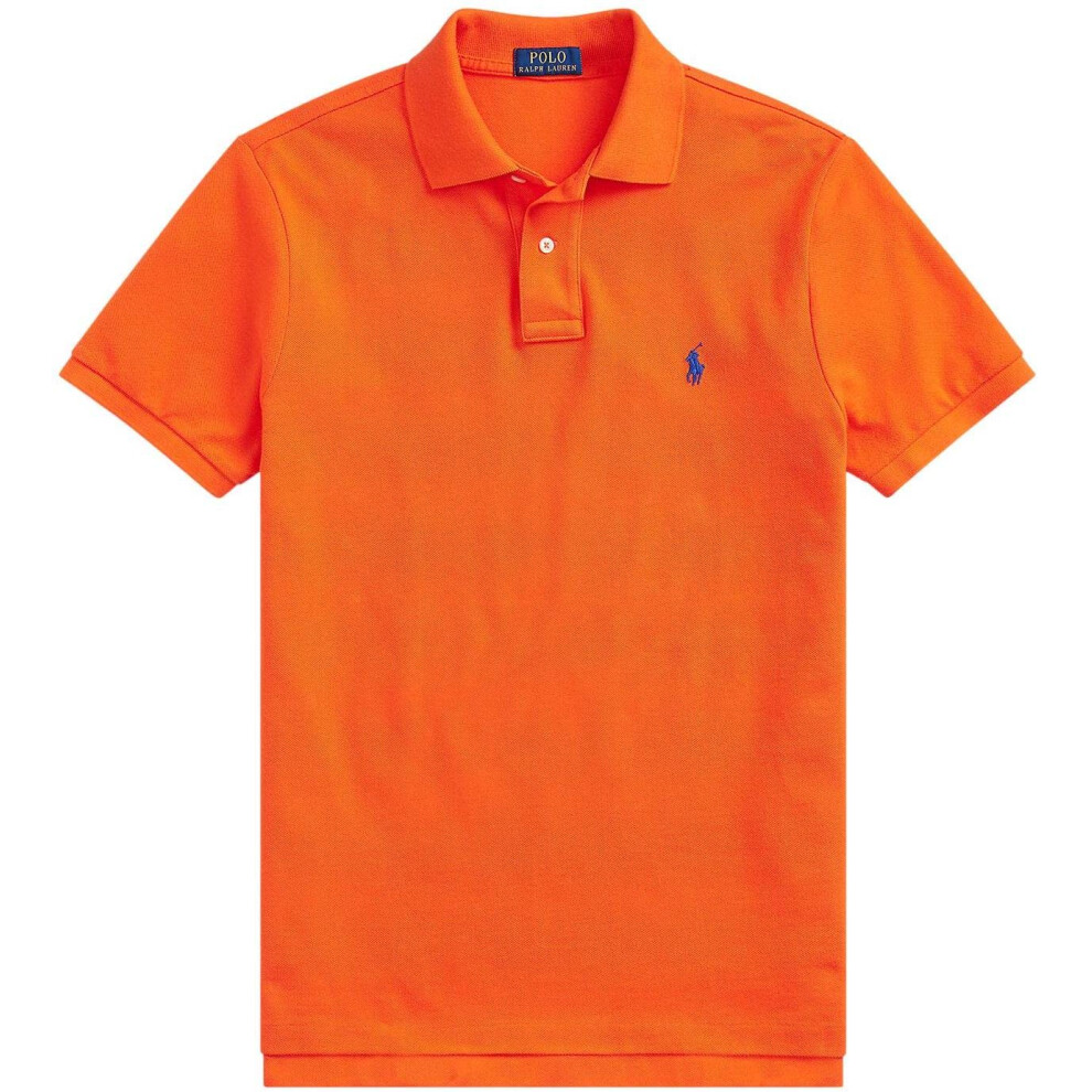 Ralph Lauren Mens classic Fit Mesh Pony Logo Polo Shirt (M  SailingOra