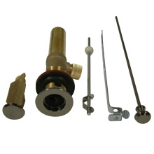 Piletta di scarico a scomparsa Kingston Brass KB2008 con troppo pieno calibro 22 nichel spazzolato