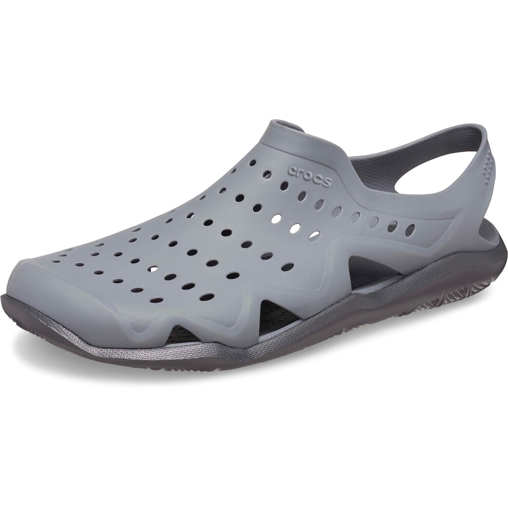 Crocs Men's Swiftwater Wave Sandals  Water Shoes  Charcoal/Graphite  7