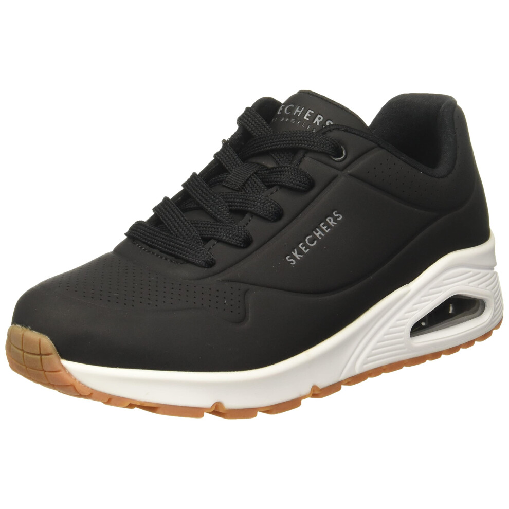 Skechers Womens Street Womens Uno - Stand on Air Sneaker  BlackWhite