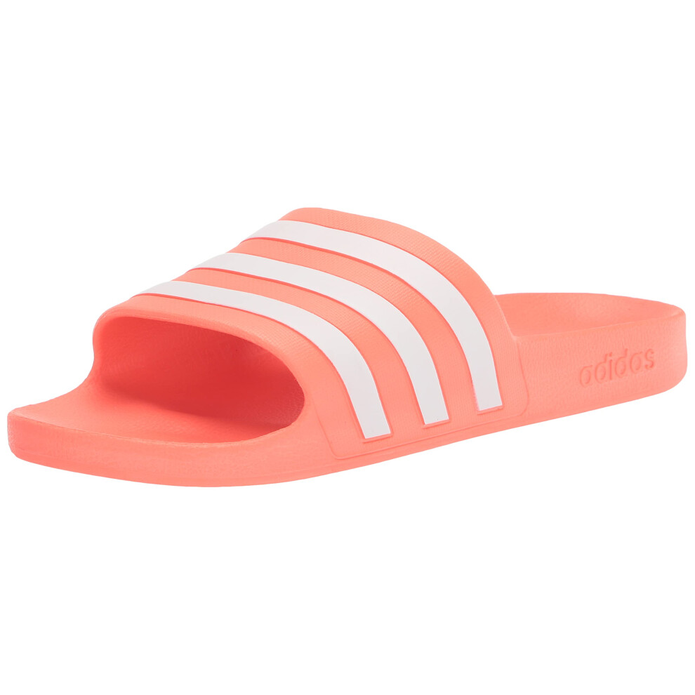 adidas Adilette Aqua Slides Solar RedWhiteSolar Red Mens 7  Womens 8 M