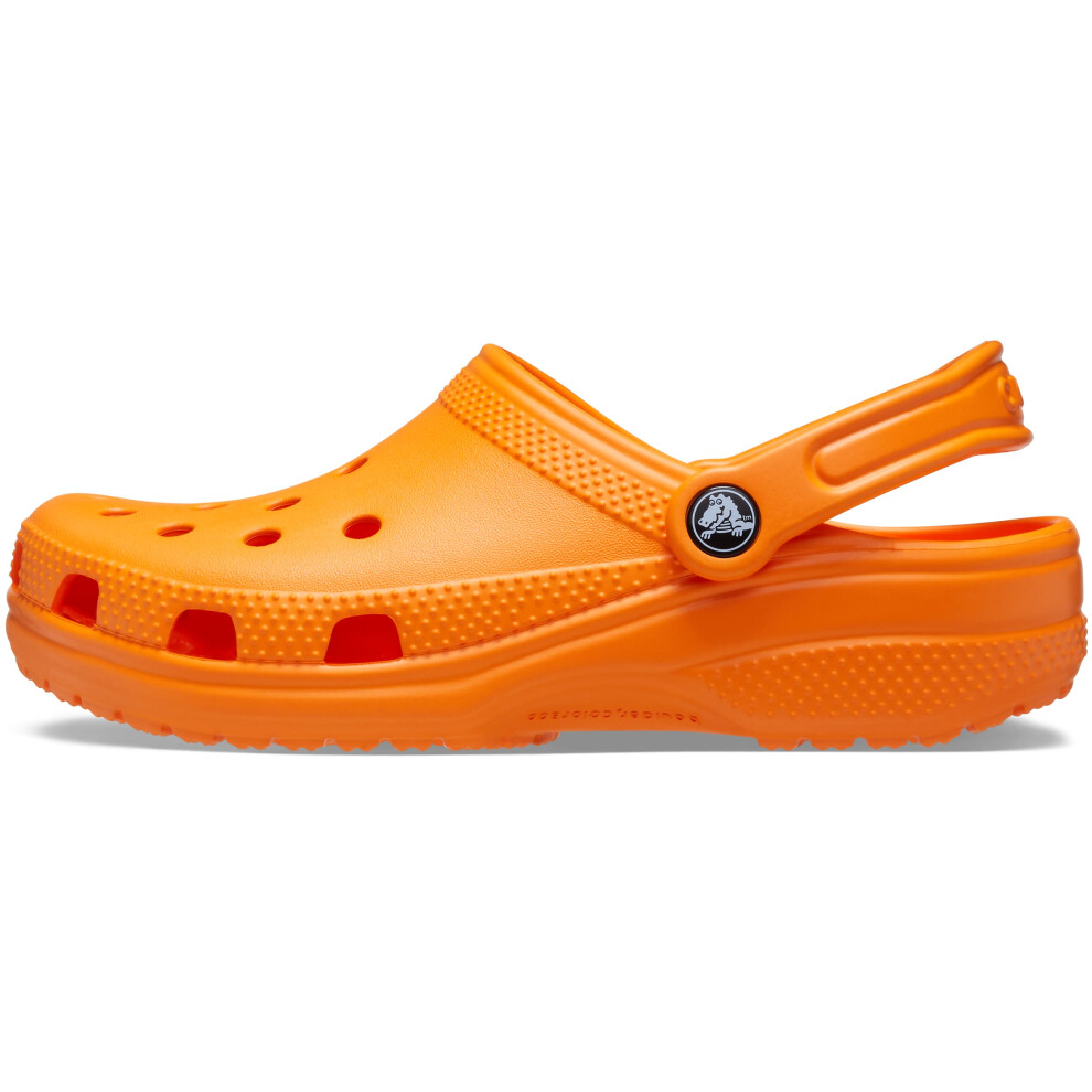 Crocs Unisex-Adult Classic Clogs (Best Sellers)  Orange Zing  3 Men/5