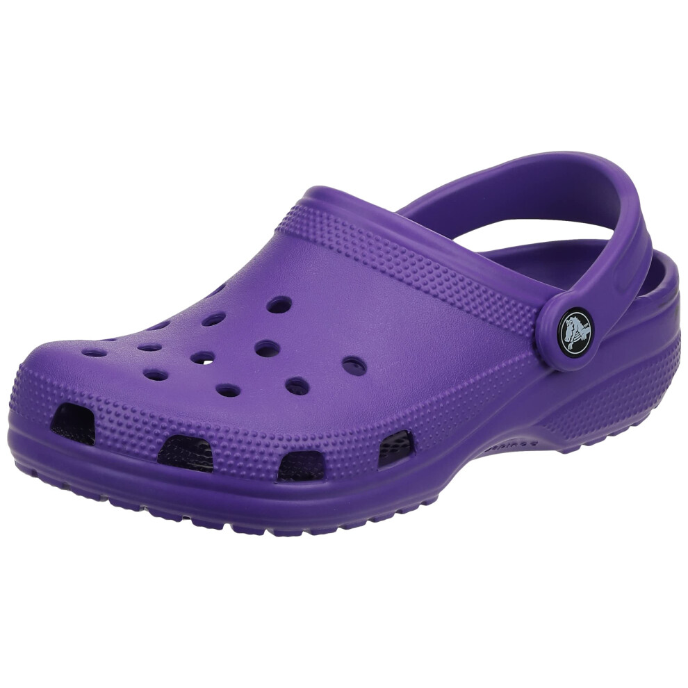 Crocs Unisex-Adult Classic Clogs (Best Sellers)  Neon Purple  2 Men/4