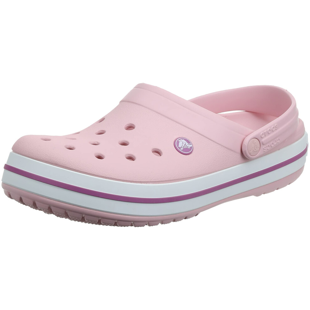 Crocs Unisex Men's and Women's Crocband Clog  Pearl Pink/Wild Orchid