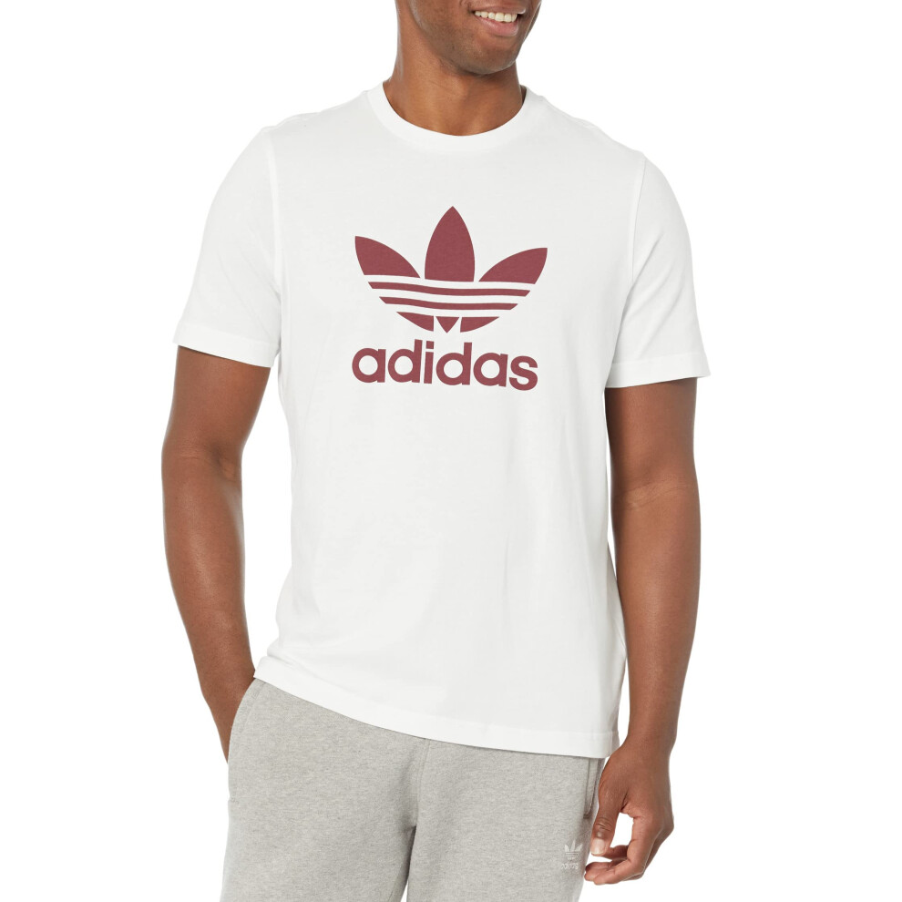 adidas Originals Men's Adicolor Classics Trefoil T-Shirt  Shadow Red